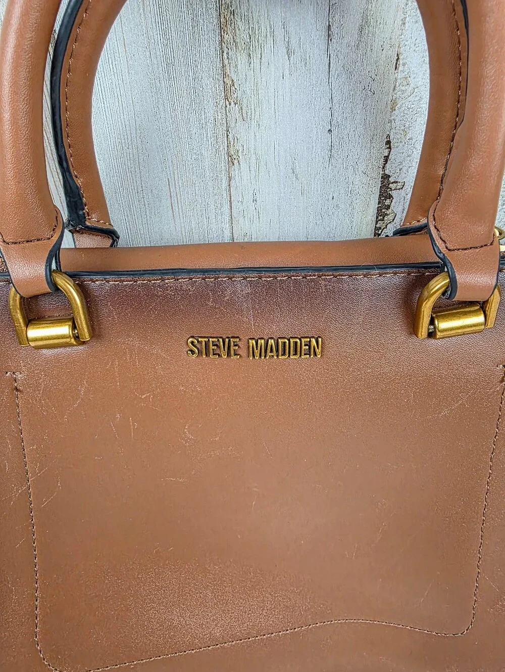 Steve Madden Brown Satchel Handbag
